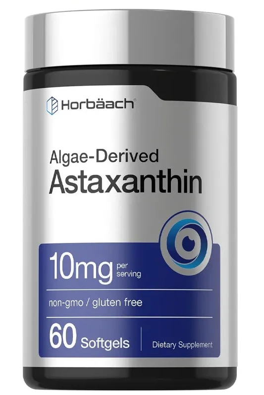 Astaxanthin Algae Derived Formula, 10mg Per Serving - 60 Softgels Astaxanthin Algae Derived Formula, 10mg Per Serving - 60 Softgels
